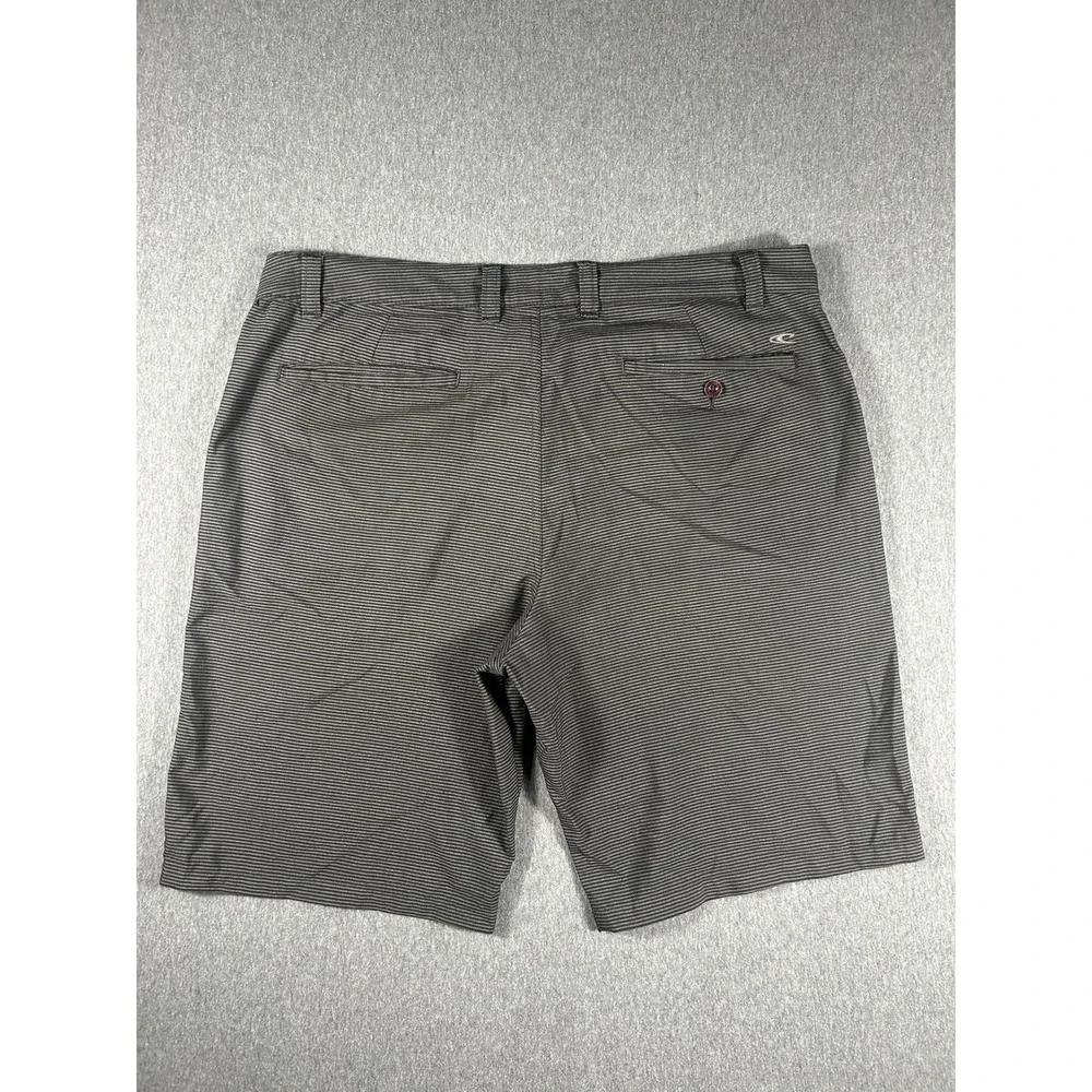 O'Neill Men's Size 38 GrayPinstripe‎ Chino WalkingShorts